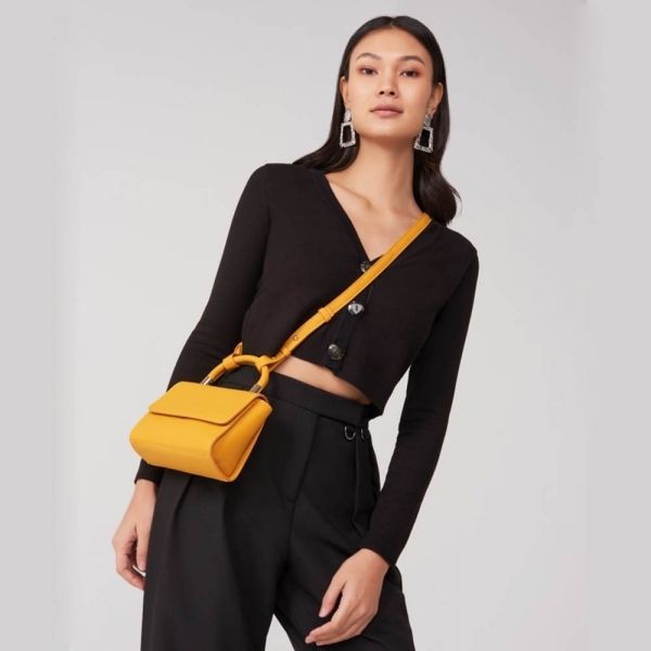 Bolsa Mini Flap Amarela