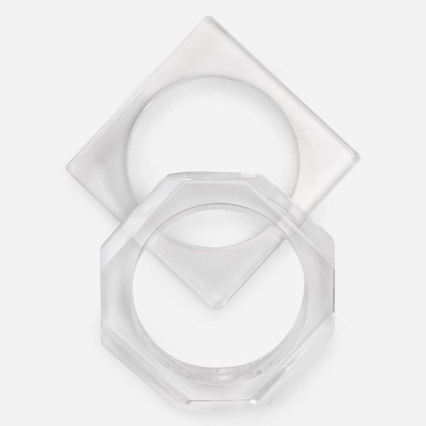 kit Pulseiras Acrilico Transparente