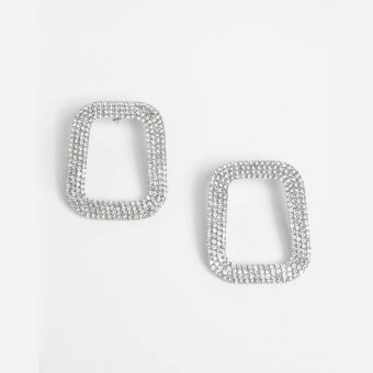 Brinco Geométrico Strass