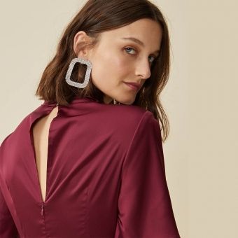 Brinco Geométrico Strass